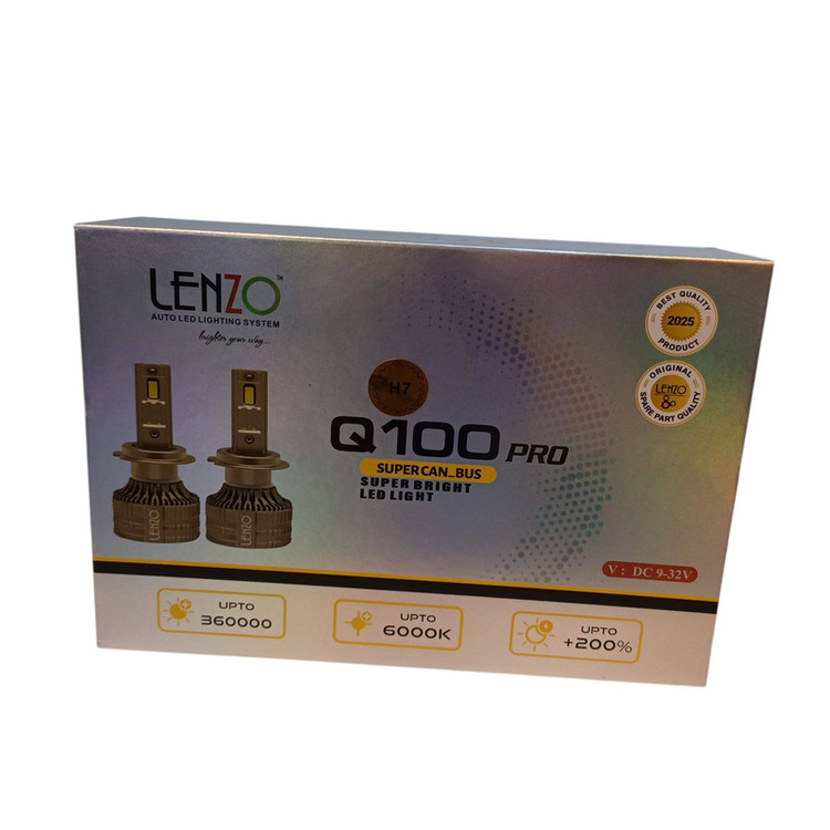هدلایت q100 pro لنزو پایه h7 و h1