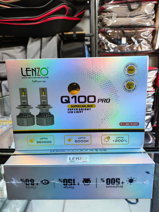 هدلایت q100 pro لنزو پایه h7 و h1