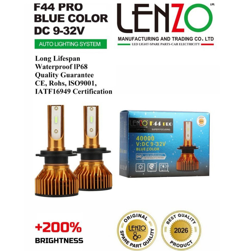 هدلایت F44 pro لنزو آیس بلو (آبی فیروزه ای)