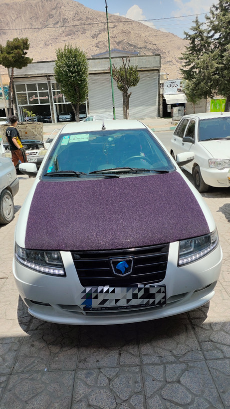 کاور کاپوت بنفش اکلیلی پارچه درجه ۱